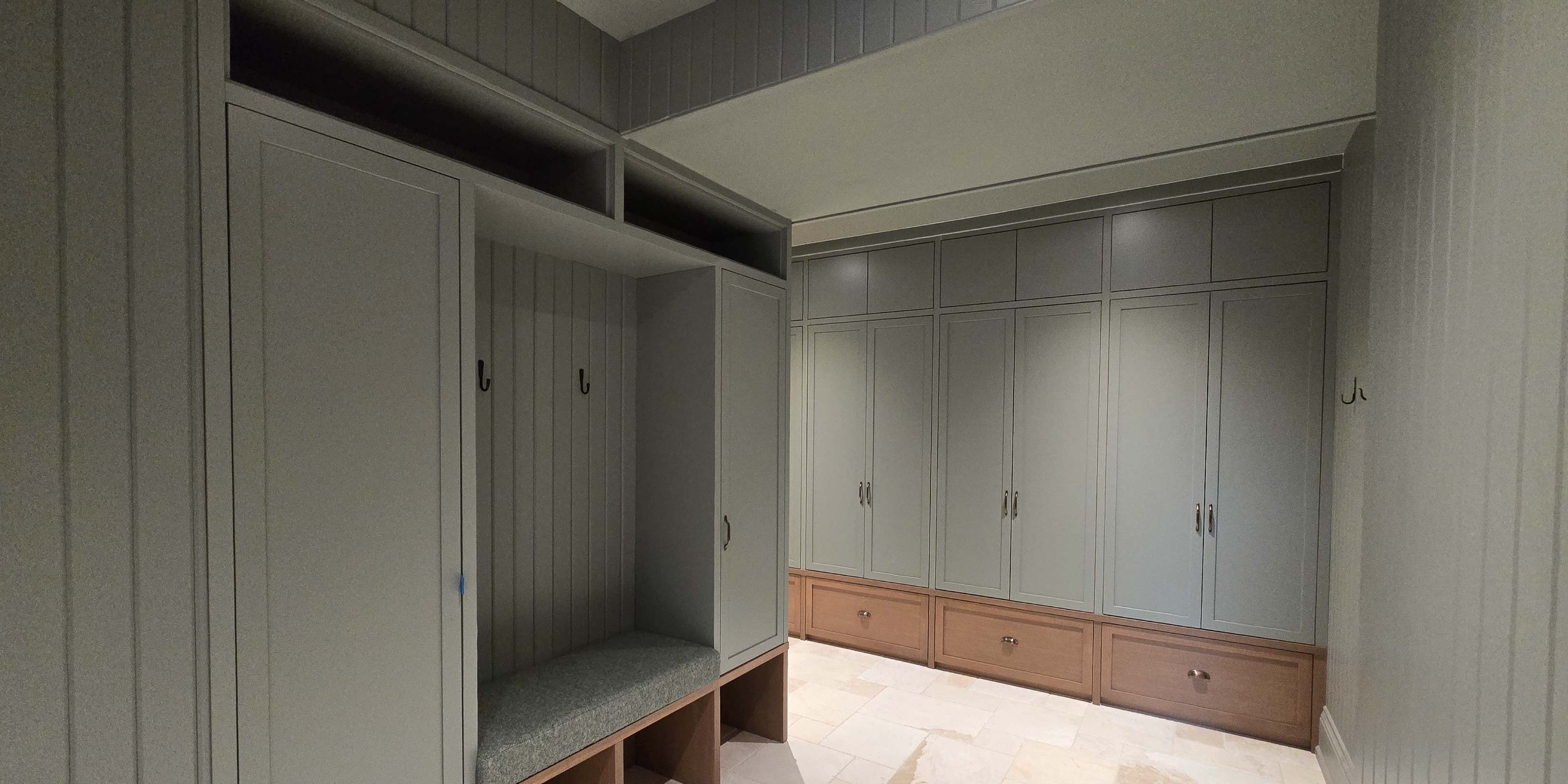 green closet woodwork