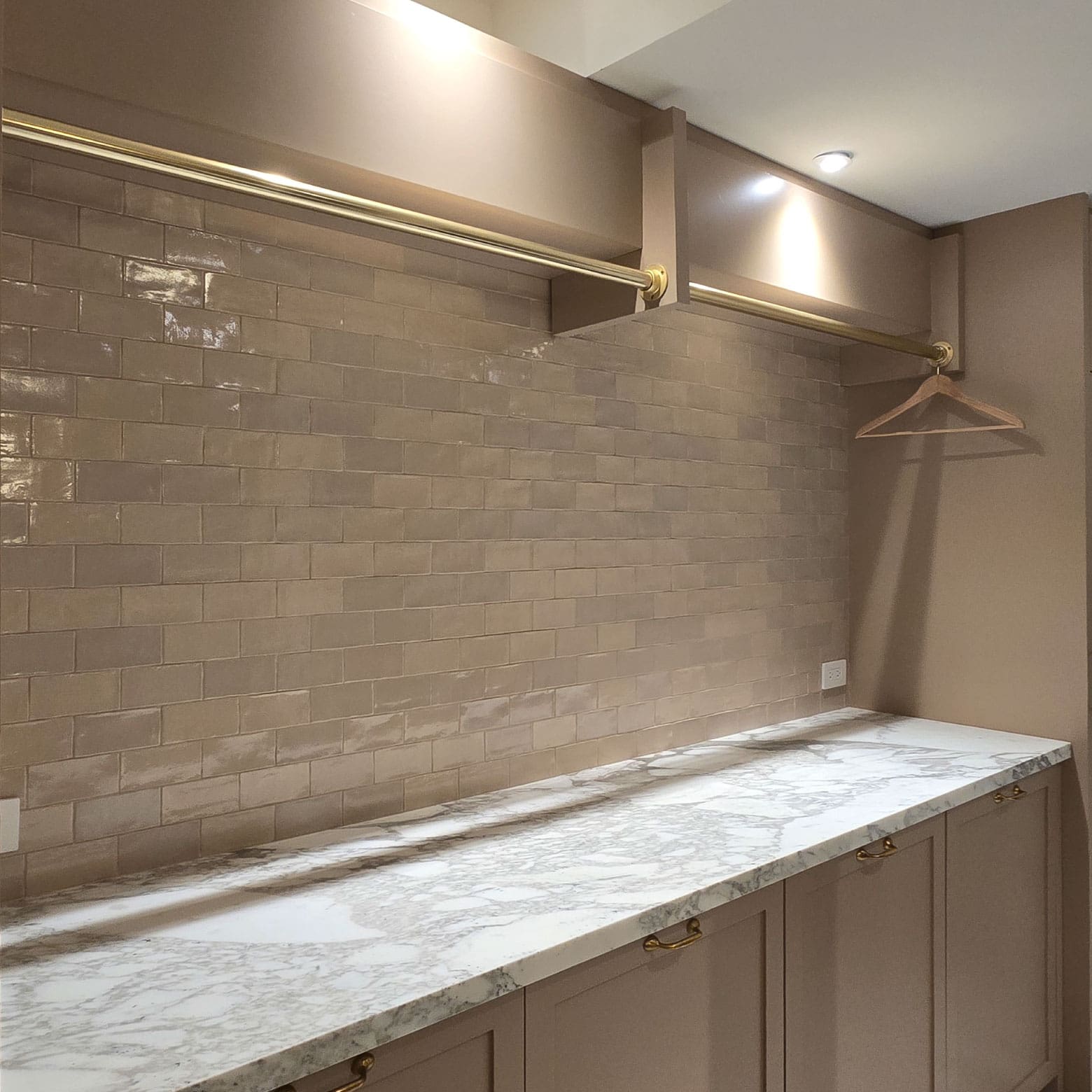 custom laundry room storage system